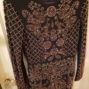 Xscape beaded bodycon dress Sz 8